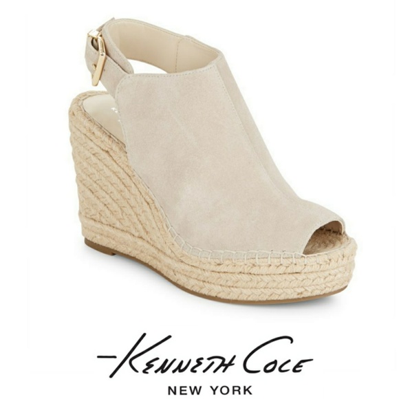 Kenneth Cole Shoes - Kenneth Cole Odette Suede Wedge Platform Espadille